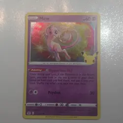 Pokemon Company Mew 011/025 Celebrations Holo Rare English 2021 60 HP - Image 1