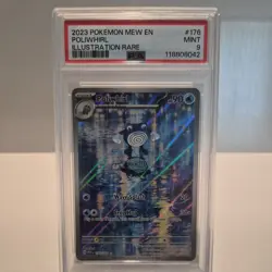 Pokemon 2023 S&V 151 Poliwhirl Illustration Rare 176/165 PSA 9 - Image 1
