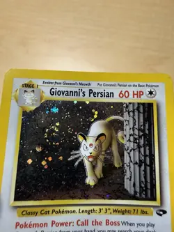 Giovanni's Persian 8/132 Gym Challenge Holo - Pokemon TCG- Swirl 🌀 - Image 5