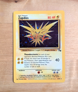 Pokemon TCG Zapdos Base Set 16/102 Holo 1999-2000 Wizards (LP) - Image 1