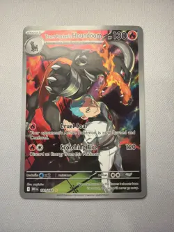 Team Rocket's Houndoom 191 Destined Rivals Pokemon Card Illustration Rare NM TCG - Image 1