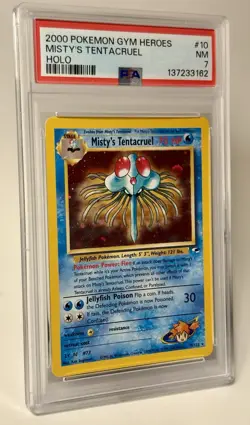 Misty’s Tentacruel Gym Heros Holo 10/132 Pokemon 2000 PSA 7 - Image 2