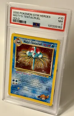 Misty’s Tentacruel Gym Heros Holo 10/132 Pokemon 2000 PSA 7 - Image 3
