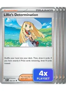 4x Lillie's Determination Playset - 192/217 UC Ascended Heroes Pokemon NM/M - Image 1