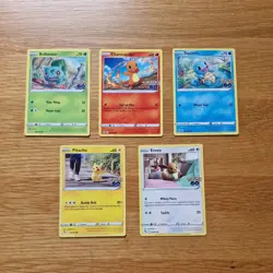 Pokemon Go Bundle TCG - Bulbasaur, Charmander, Squirtle, Pikachu & Eevee - Image 1