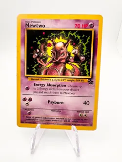 Mewtwo #14 Black Star Promo Wizards of the Coast Pokemon Card-Slight Crease HP - Image 1