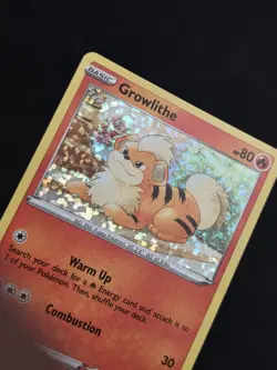 2022 POKEMON TCG GROWLITHE 4 MCDONALD'S PROMO CONFETTI HOLO MP - Image 3