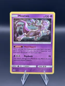 2019 Pokemon Mewtwo SM214 Black Star Promo - Hidden Fates Holo Mint - Image 1
