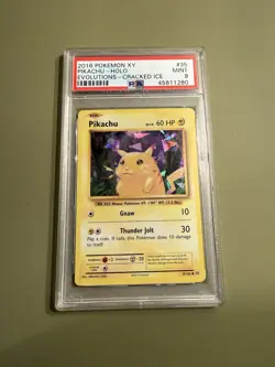 2016 POKEMON XY EVOLUTIONS PIKACHU - REVERSE HOLO AND CRACKED ICE PSA 9 BUNDLE - Image 2