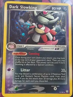 dark slowking 9/109 2004 Team Rocket Returns Holo Rare NM Pokemon Card - Image 2