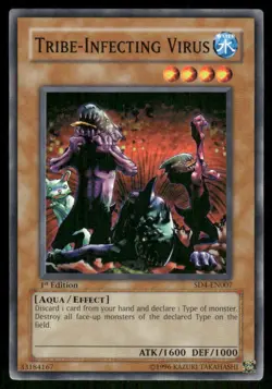 Tribe-Infecting Virus SD4-EN007 SDeck: Fury from the Deep Yu-Gi-Oh 1st Ed NM - Image 1