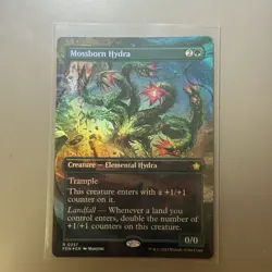 Mossborn Hydra (#337) - Foil Extended Art FDN NM MTG - Image 1