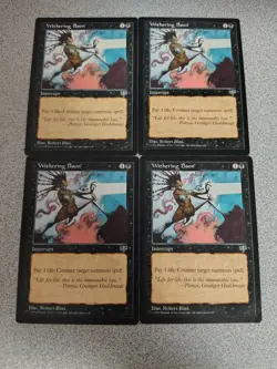Withering Boon Mirage Uncommon Vintage MTG - Image 1