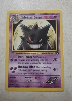 Pokemon TCG Gym Challenge Sabrina's Gengar/Haunter/Gastly Lot x5 English 2000 - Image 4