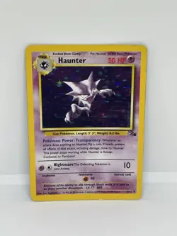 Pokemon TCG Haunter 6/62 Holo Unlimited Rare Fossil, WOTC MP - Image 1