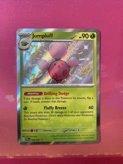 Pokemon Card Jumpluff 098/091 Shiny Paldean Fates Near Mint - Image 1