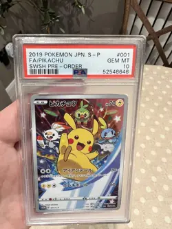 2019 Pokemon Japanese S-P SWSH Pre-Order #001 FA Pikachu PSA 10 GEM MINT - Image 2