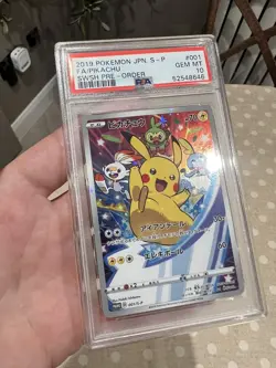 2019 Pokemon Japanese S-P SWSH Pre-Order #001 FA Pikachu PSA 10 GEM MINT - Image 5