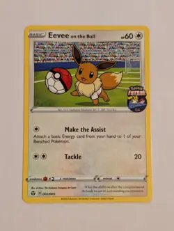 Pokemon - Eevee on the Ball 002/005 Promo Futsal Card MINT - Image 1