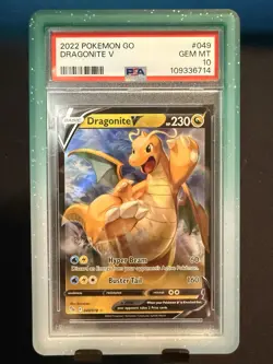 Dragonite V PSA 10 Gem Mint Pokemon Go 049/078 Low Pop ( 450) Pokemon TCG - Image 1