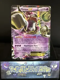 Pokemon Card Hoopa EX XY71 Black Star Promo Holo Ultra Rare Near Mint - Image 1