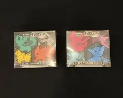 Pokemon TCG Sword & Shield Evolving Skies Elite Trainer Box Set of 2 ETBs Sealed - Image 1