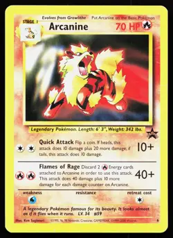 ARCANINE 6 PROMO WIZARDS BLACK STAR PROMOS POKEMON MP - Image 1