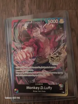 ONE PIECE TCG MONKEY D. LUFFY RARE 3RD ANNIVERSARY PROMO ALT ART NM - Image 1