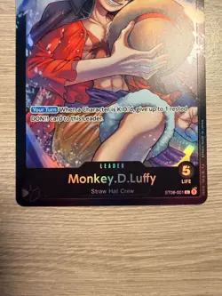 Monkey D. Luffy - ST08-001 Leader Foil - Starter Deck 8 - One Piece NM - Image 5