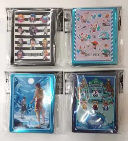 ONE PIECE Card Game Official Sleeves Vol.15 Complete Set 4 Packs 280pcs JP New - Image 1