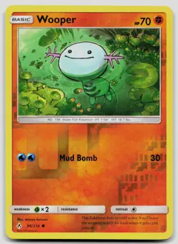 Wooper 96/214 Unbroken Bonds Pokemon NM (bonus regular card) - Image 1