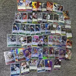 59 One Piece Card Lot Foils Nonfoil Luffy Trafalgar Zoro Sanji+ English Japanese - Image 1