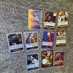 59 One Piece Card Lot Foils Nonfoil Luffy Trafalgar Zoro Sanji+ English Japanese - Image 3