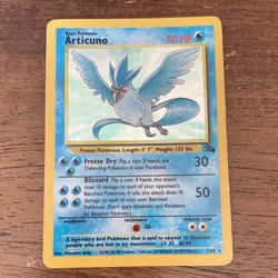 Pokemon Articuno Fossil 2/62 Holo Rare Unlimited 70 HP Basic English Card - Image 1