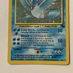 Pokemon Articuno Fossil 2/62 Holo Rare Unlimited 70 HP Basic English Card - Image 4