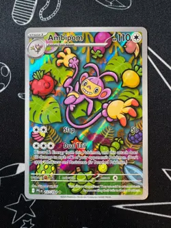 Ambipom 107/094 Pokemon TCG Phantasmal Flames Illustration Rare Card English - Image 1