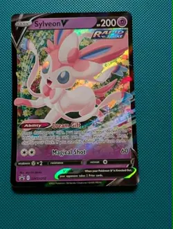 Sylveon V SWSH202 SWSH: Sword & Shield Promo Cards Holo - Image 1