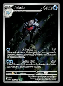 Palafin 225/091 Illustration Rare Paldean Fates Pokemon Card - Image 2