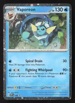 Vaporeon - (Cosmos Holo) Promo Holo SV: Scarlet & Violet Promo Cards 168 NM - Image 1
