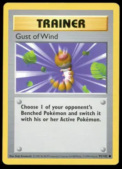 Pokemon TCG Base Set #093/102 Gust of Wind (Shadowless) LP/NM Card - Image 1
