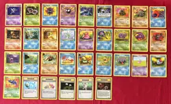Fossil Set Pokemon Cards X33 Good Condition Vintage (P15) - Image 1