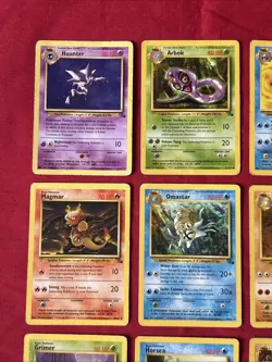 Fossil Set Pokemon Cards X33 Good Condition Vintage (P15) - Image 2