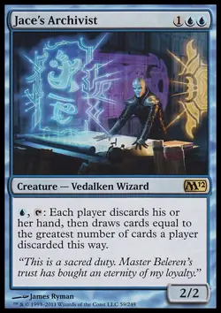 MTG JACE's ARCHIVIST EXC - ARCHIVISTA DI JACE - M12 - MAGIC - Image 1