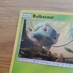 Bulbasaur 1/18 Common Holo Detective Pikachu Pokemon Card - Image 2