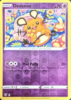 Dedenne 078/189 Uncommon Darkness Ablaze Pokemon Reverse Holo Near Mint - Image 1