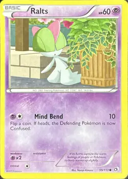 Ralts 59/113 Common Legendary Treasures Pokemon Lightly Played - Image 1