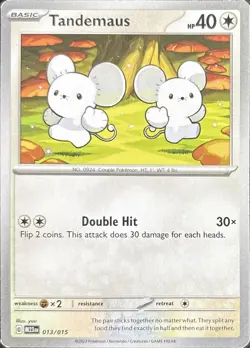 Tandemaus 013/015 Promo McDonald's Collection 2023 Pokemon Lightly Played - Image 1