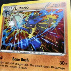 Lucario XY140 Holo Promo XY Promo Pokemon Near Mint - Image 3