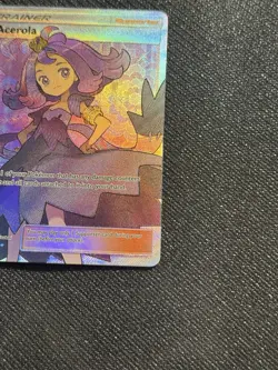 Pokemon Acerola Full Art Trainer Holo Card 142/147 Sm-Burning Shadows NM - Image 4