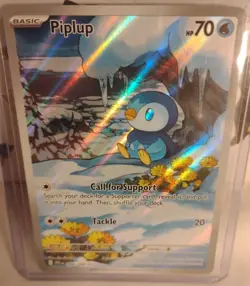 Pokemon TCG Piplup Illustration Rare 098/094 Near Mint Phantasmal Flames - Image 1